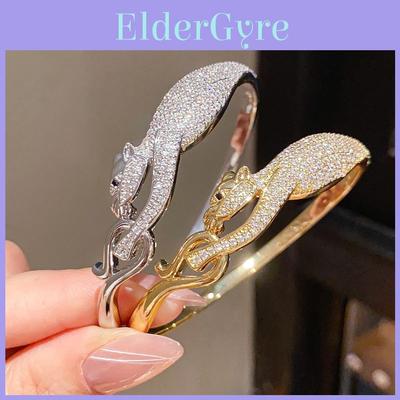Hunter Cheetah 18k Gold Plated Zircon Bracelet With Vintage Luxury Style For Women