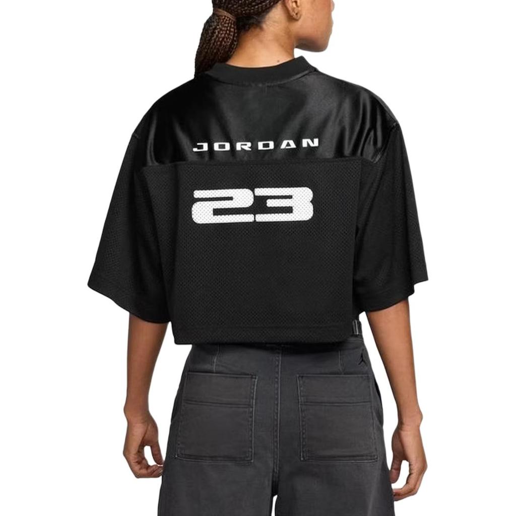Jordan V-Neck Casual Short Sleeve Drop Shoulder T-Shirt Women tops IM6851-010