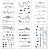 MIRWAY DIY Semi-Permanentes Tattoo-Aufkleber Henna Tattoo-Aufkleber 6-teiliges Set 1 Stück MWC-E 6-teiliges Set