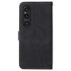 For Sony Xperia 1 VI Leather Case RFID Blocking Wallet Cover with Wrist Strap