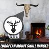 Steel Antler Skull Hooker Holder 6pcs Home Wall Mount Display Easy Installation Multi-Purpose Deer Head Hanger For Goats Bucks