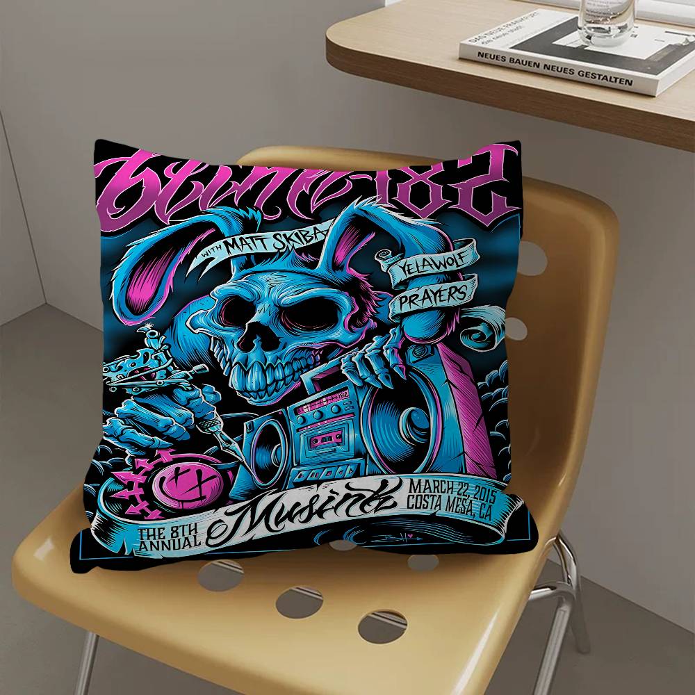 Band B-BLINK-182 Cushion Cover Polyester Sofa Cushions Decorative Throw Pillows Home Decoration Pillowcover
