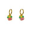 New Fashion Christmas Earrings: Creative Snowman & Tree Design In Stainless Steel