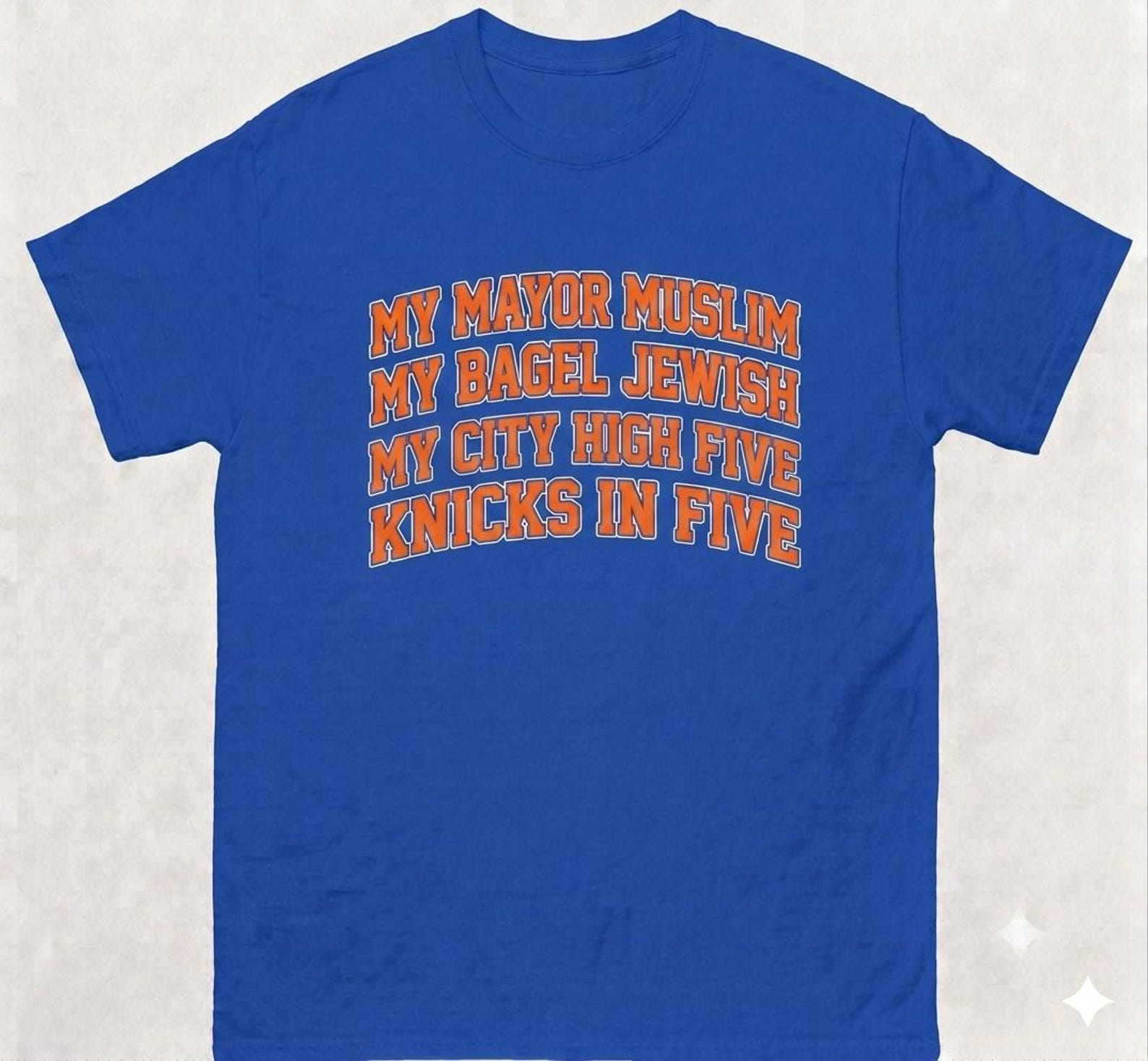 My mayor Muslim My bagel Jewish My city high five Team in five Shirt S