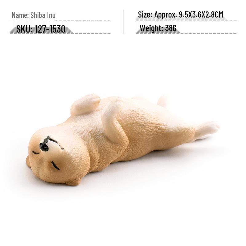 

Поза для сна Французский бульдог и Сиба-ину Детская забавная модель домашней собаки Настольные украшения