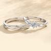 Adjustable Entangled Rings for Trendy Women Eternities Wedding Promise Engagement Jewelry Accessory Casual Wear