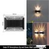 Solar Waterproof Outdoor LED Wall & Step Light for Garden & Courtyard