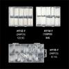 Extras Long C Curves False Nail Tips,Acrylic Fake Nail Tips French Nail Tip Half Cover Square/Full Cover Almond Nail Tip