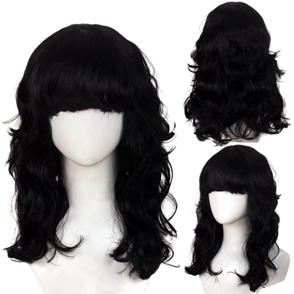 Harajuku Orange Blue Gold Grey Curly Wigs Synthetic Women Layered Wigs  Role-playing