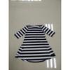 Charming Parent-child Dress Clothes Set Featuring Striped Half Sleeve Baby Girl Dress
