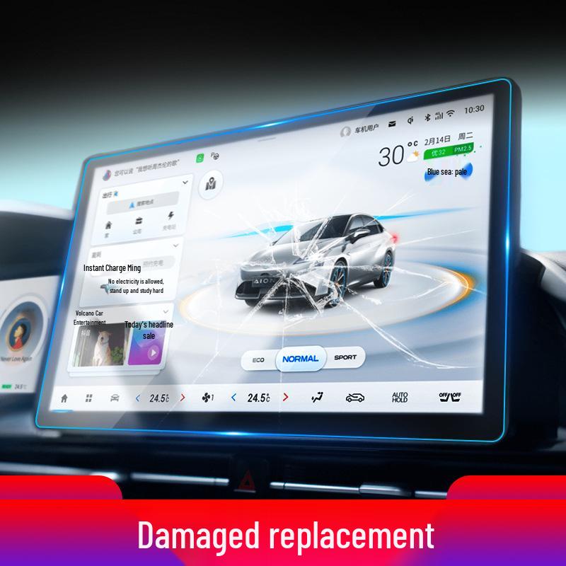 Skyworth EV6 Navigation Tempered Film: Fits 26 Models, Protects HTi Center Console Display.