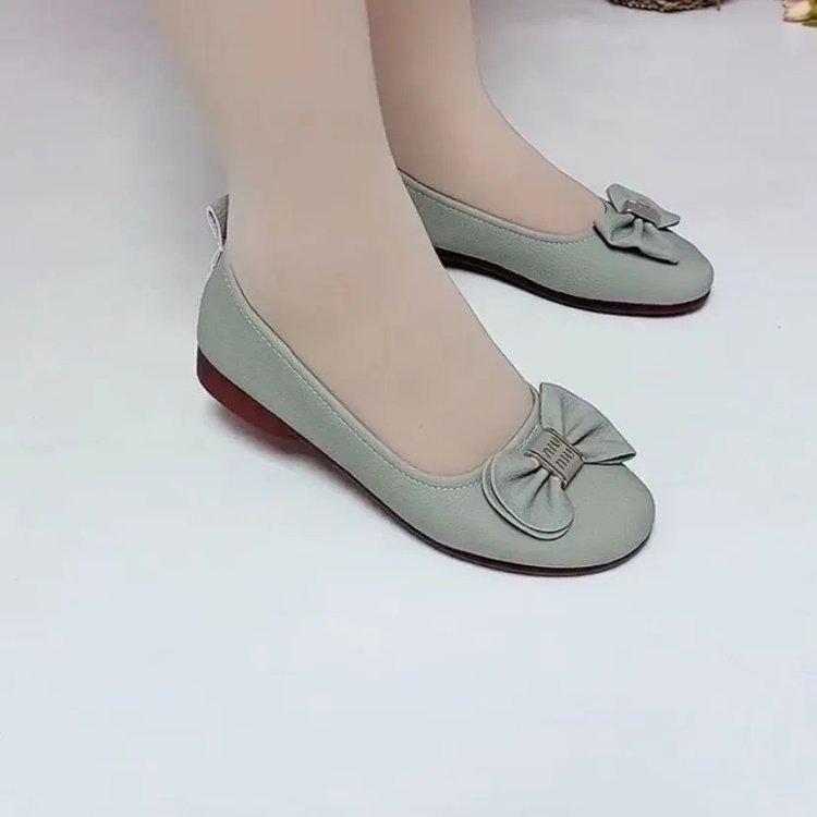 

Милые мягкие туфли-лодочки с бантом, женские, новая мода, с открытым верхом, квадратным носком, одинарные туфли, женская обувь 40 светло-зеленый