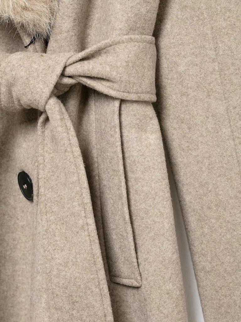 2025 Spring Women's Faux Fur Lapel Long-Sleeve Coat