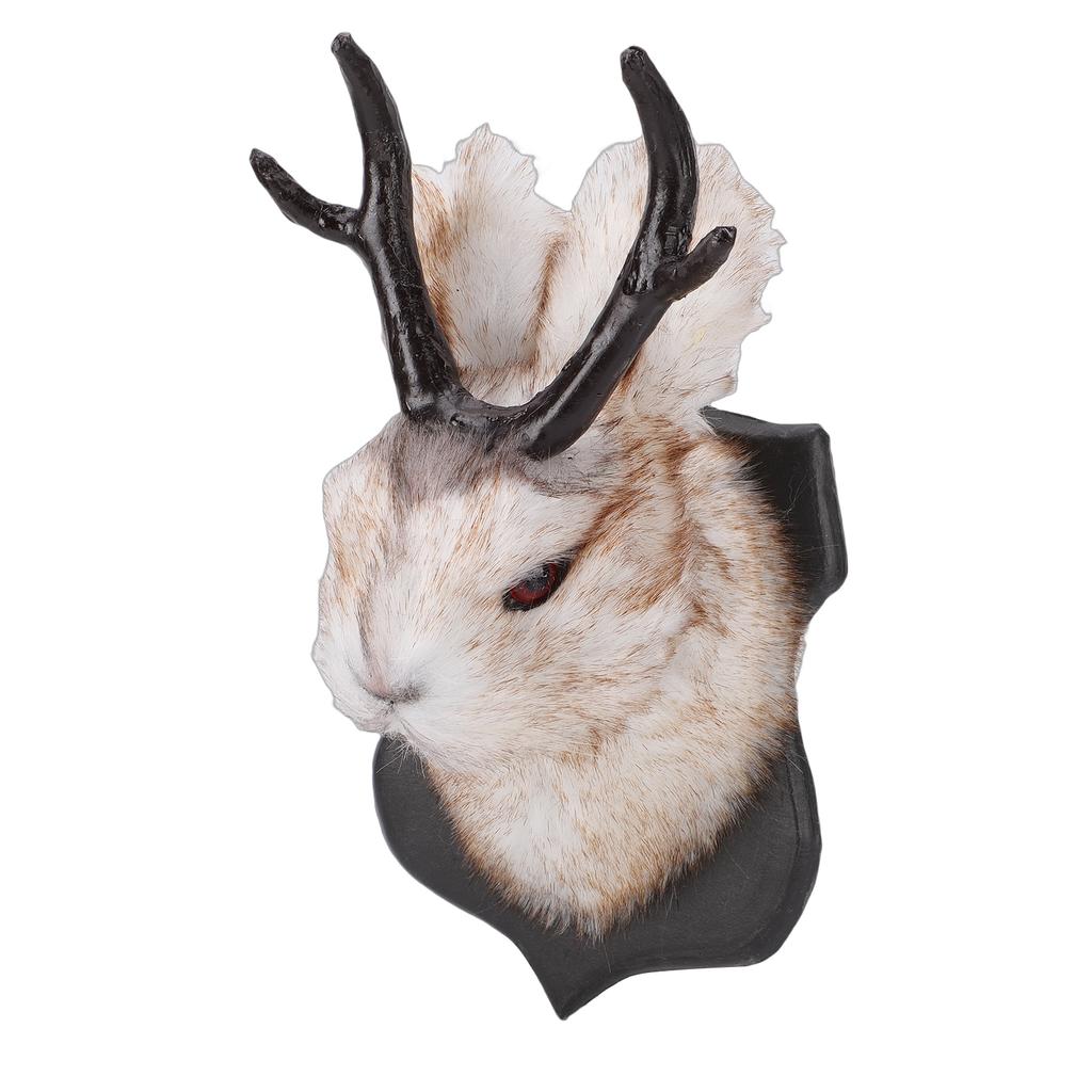 Jackalope Wall Decor Cute Elegant Vintage Deer Head Animal Wall Mount Decoration for Home