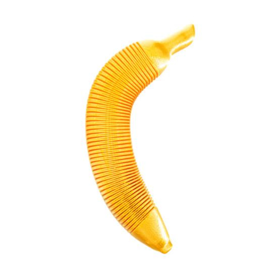 

3D Printed Retractable Banana Toy Stress Relief Bendable Banana Cucumber Fidget Toy Flexible Fruit Shape Anti-anxiety Desk Toy золотистий