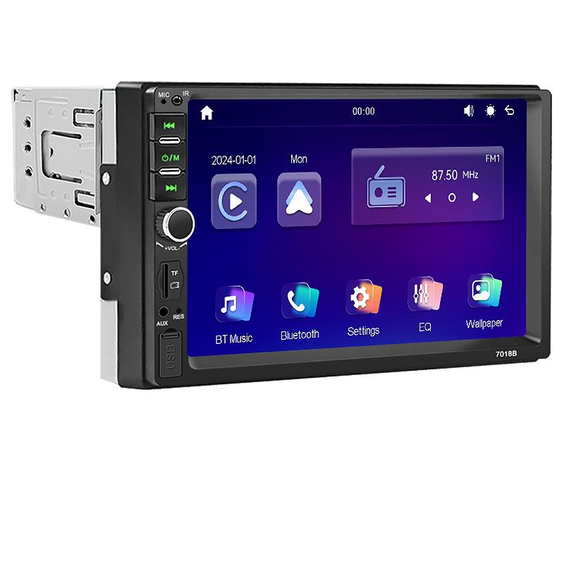 

VENBES Car Radio 7 Inch Touch Screen Universal 1 DIN MirrorLink,Bluetooth,USB/TF/FM CVBS Camera Car Radio