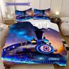 Cruz Azul Pattern Bedding Quilt Set Quilt Cover Pillowcase Home Decoration Birthday Gift (1 * duvet cover + 2 * pillowcase, without core)