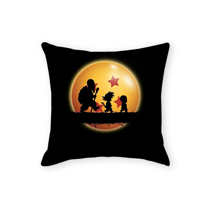 Dragon Ball Serie Kissen Cartoon Druckmuster Japanische Comic Kissenbezug Kissen Schlafzimmer Wohnzimmer Sofa Dekoration Büro Kissen