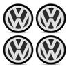 4pcs 56MM Car Wheel Center Hub Cap Logo Stickers Rim Cover Emblem Decal For Volkswagen Golf-7 4 5 6 CC T-ROC Sharan Passat B5 6 7 Polos Tiguan