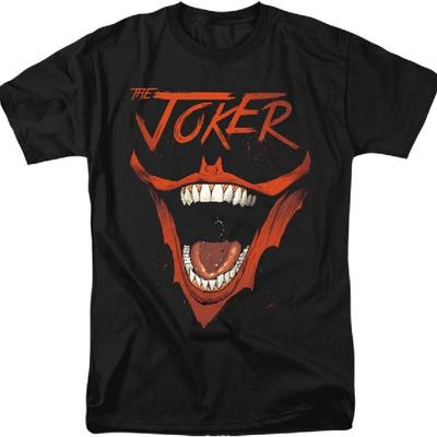 A&E Designs Batman T-Shirt Joker Lachen Schwarzes T-Shirt