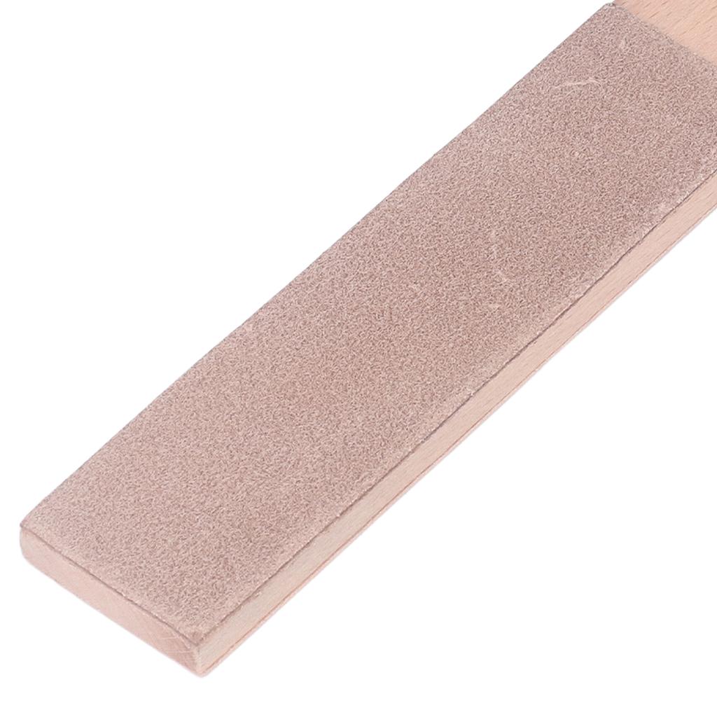 Double Sided Leather Strop Quick Sharpening Beech Wood Leather Sharpening Strop Portable   Leather Honing Strop for Leather