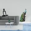 Abstract Thinker Sculpture Figurine And Elegant Peacock Statue Animal Collection for Bedroom Office