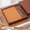 High-End Custom Sheepskin Business Notebook with Logo