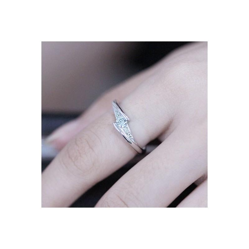 Copper Crystal Wedding Ring For Women With Fashion Jewelry For Daily Wear