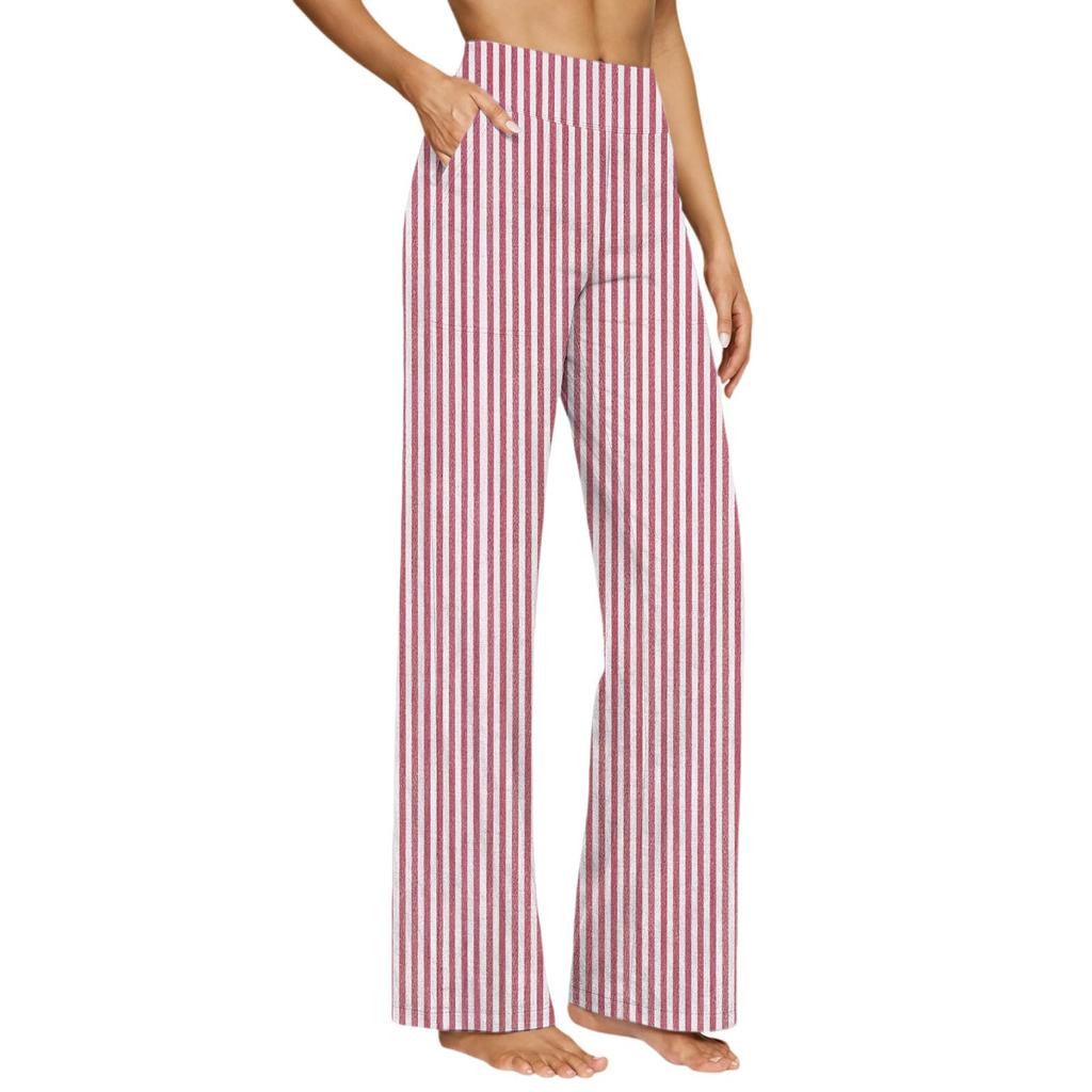 Womens Palazzo Pants Summer Casual Flowy Wide Leg Trousers Beach Travel Vacation Outfits