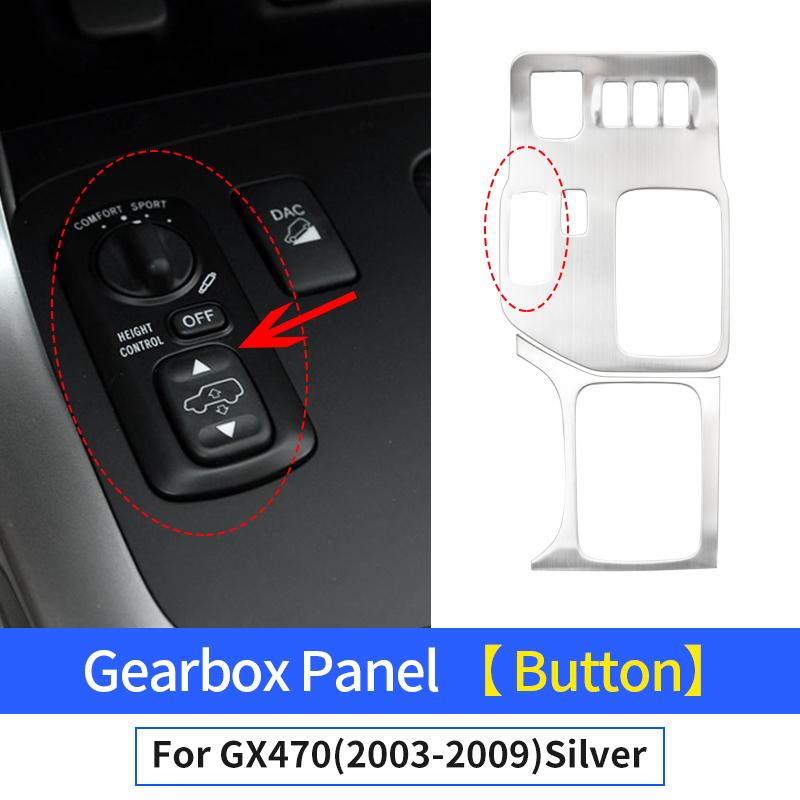 For 2003-2009 Lexus GX 470 GX470 2008 2007 2006 2005 Control Panel Modification Gearbox Cover Interior Decoration Accessories