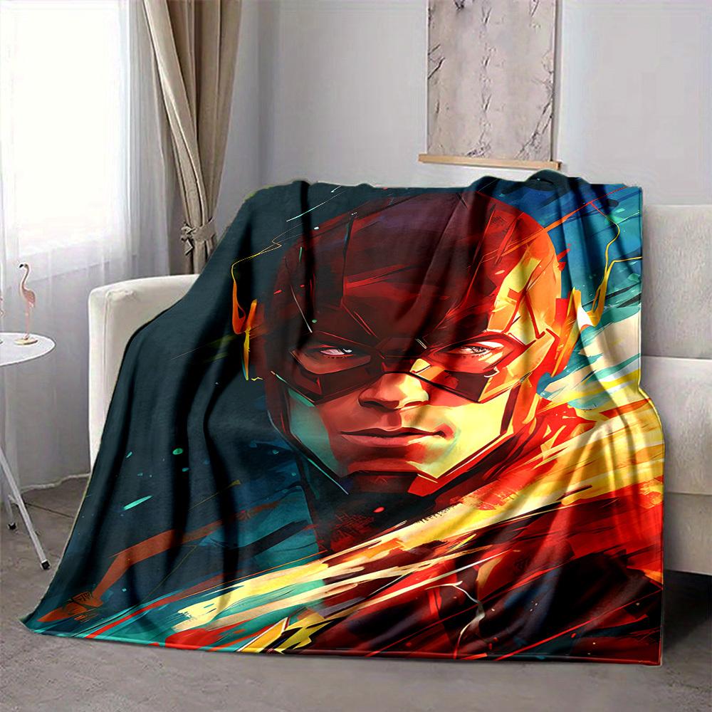 

1pc Flash Speed Flannel Throw Blanket Lightweight Soft Warm All Season Blanket for Sofa, Bed, Travel, Camping L1024200 80x120cm