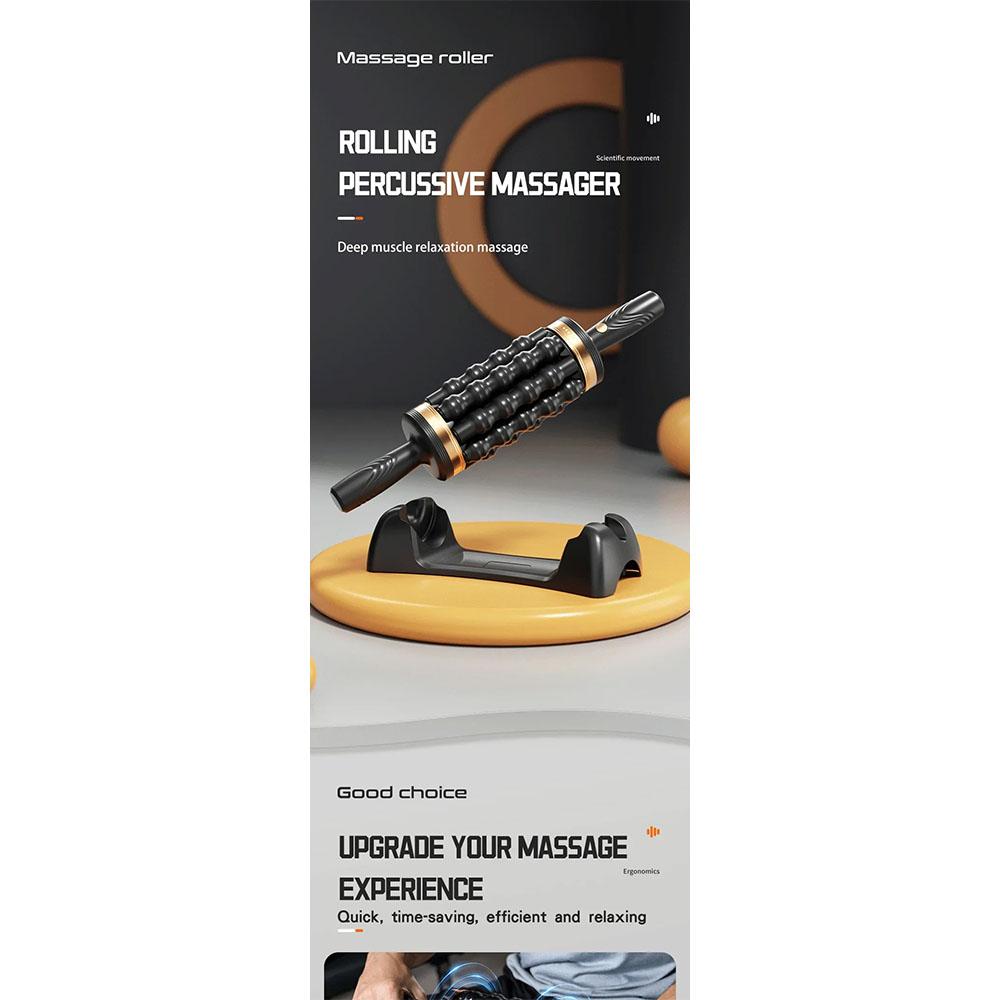 2025 New Foot Massage Roller for Shiatsu Acupoint Percussion Leg Roller Massager Relief Muscle Pain Relax Stress Massager