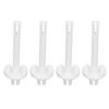 4pcs Plastic Sewing Machine Spool Pin White Compact Plastic Spool Pin Easy to Install Sturdy Build Spool Pin Replacement