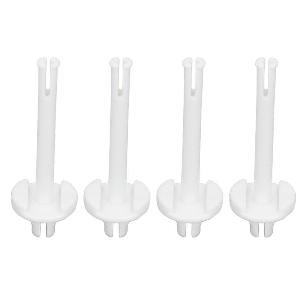 4pcs Plastic Sewing Machine Spool Pin White Compact Plastic Spool Pin Easy to Install Sturdy Build Spool Pin Replacement