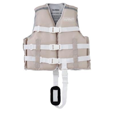 HANT Life Vest L Beige With Life Whistle Crotch Belt Unisex Children High Buoyancy 130-150cm HCL-44164
