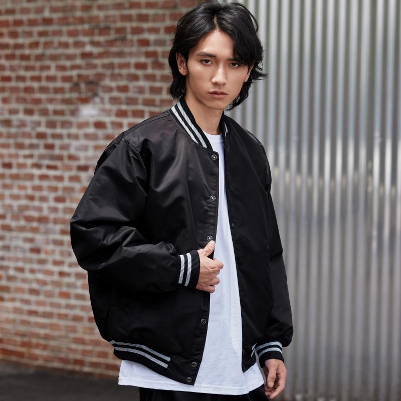 Stussy Sequin Satin Jacket Unisex Jacket Black 115718