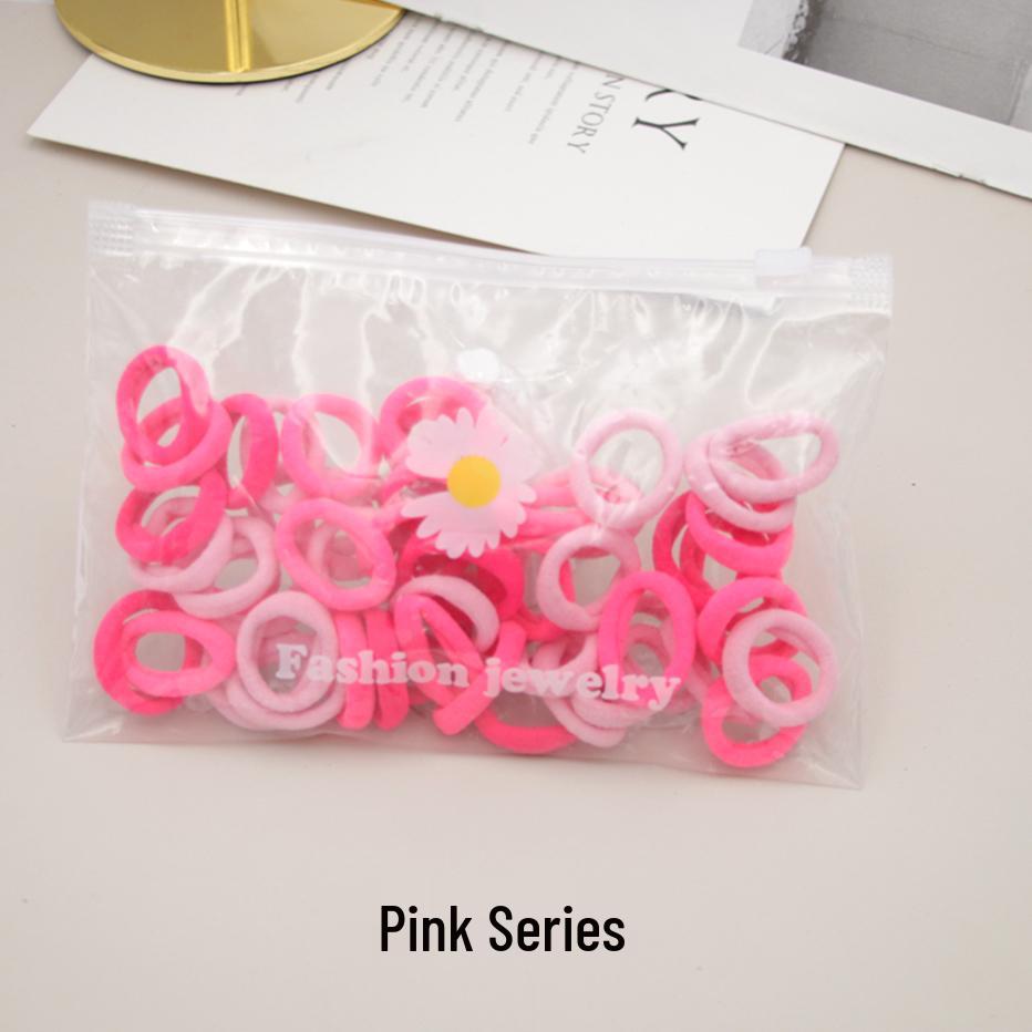 Korean Style Cute Elastic Hair Ties for Little Girls – Adorable Rubber Band Accessories