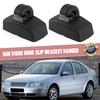 For VW Jetta Golf Passat Beetle Skoda Sun Visor Clip Hook 3B0857561B Black Pair
