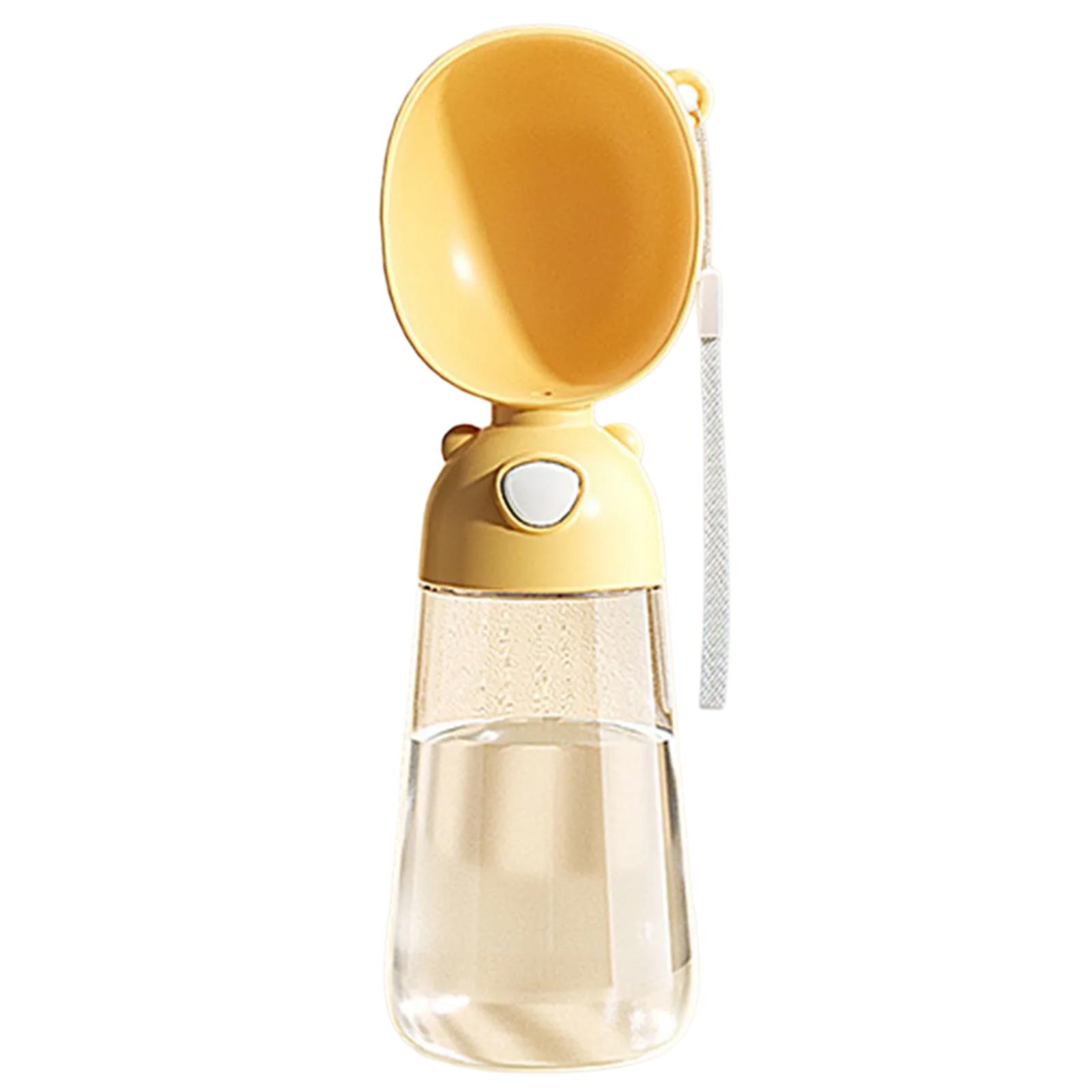 

Cats Compact Dogs Cats Water Bottle for Dogs Travel Outdoor Pet Water Dispenser Feeder Cup with Dogs Food Storage Box 1 жёлтый