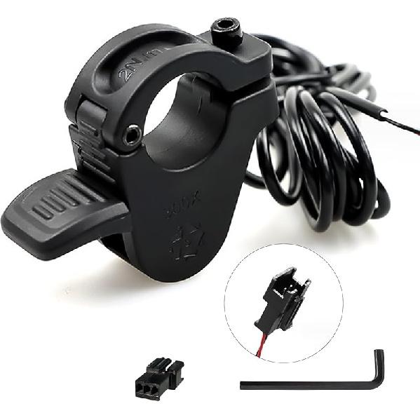 Electric Throttle 300X Thumb Throttle For 7/8Inch 22Mm Left And Right Handlebars 12V 24V 36V 48V 60V 72V Electric E-Bikes (SM Plug)