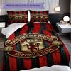Manchester Legacy Bedding (1 * duvet cover + 2 * pillowcase, without core) 2D Flat Christmas birthday gift Duvet cover and pillowcase Bedding set