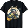 Funny Rock Star Raccoon Guitarist Trash Panda Racoon Guitar TShirt Unisex T-Shirt