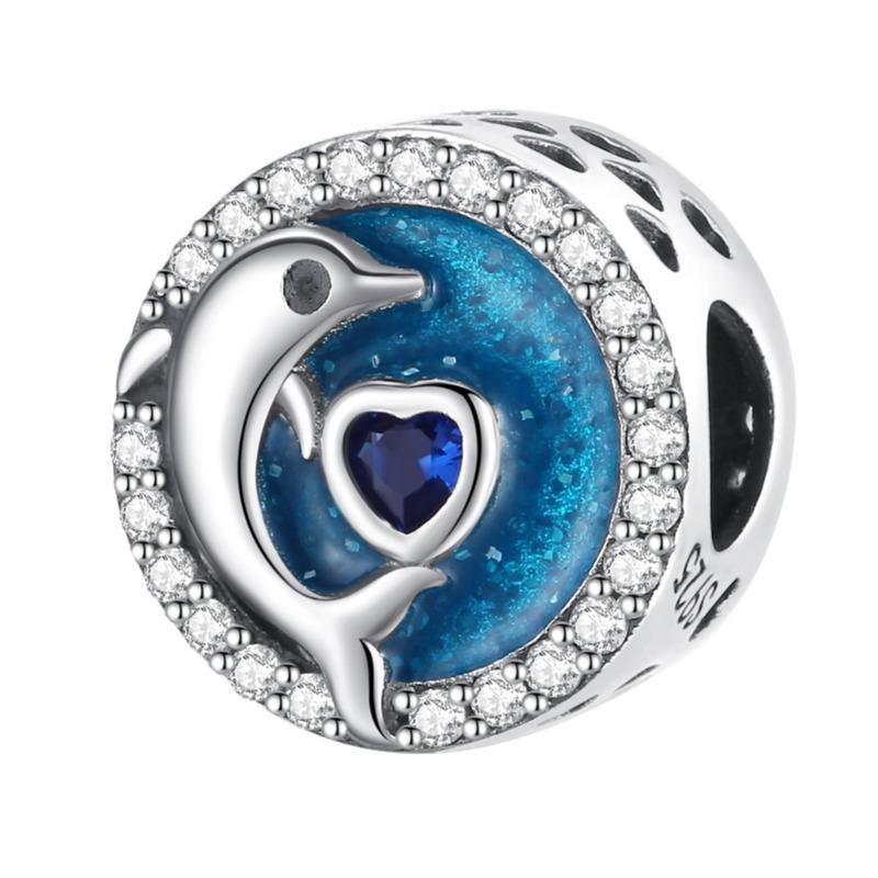 Original Charms Platacopper Luminous Halobios Charm Turtles Mermaids Starfish Bead Fit 3Mm Bracelet Diy For Women Jewelry