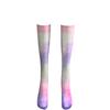 Romantic Tiger Clouds Purple Knee Stockings