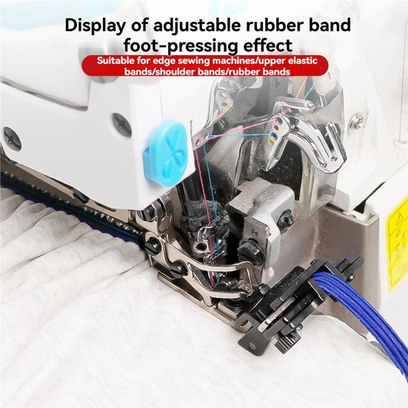 A03F-For EX/988 Edge Press Adjustable Elastic Band Presser Foot Adjustable Elastic Presser Foot For Hemming Machines