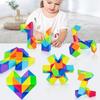 72 Klocki Puzzle Twist Zabawki Plastik ABS Edukacyjny Twist Wąż Kostka dla Dzieci
