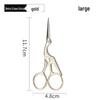 Large Crane Scissors for Handicraft, Tea Ceremony, and Thread Cutting - Vintage Stainless Steel.