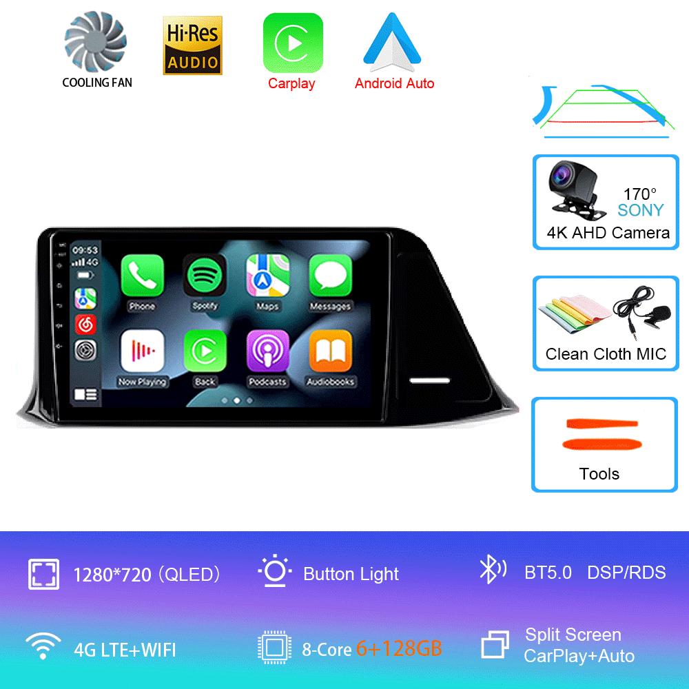 Car Radio Android 14 Carplay For Toyota C-HR CHR 2016 2017 2018 2019 2020 Multimedia Video Player Navigation Stereo GPS 2din DSP