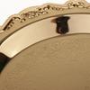 " 6" Gold Round - Washable and Reusable for Wedding Birthday Party Dessert Cake Plate
