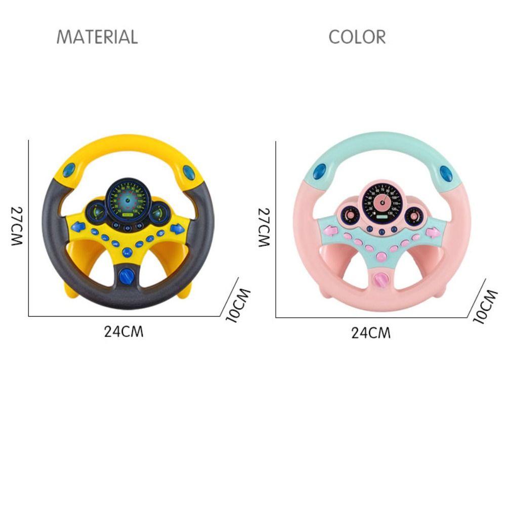 Flash/Music/Sound Eletric Simulation Steering Wheel Toy Educational Stroller Steering Wheel